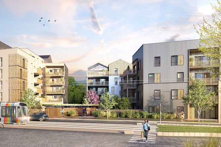 Bouygues Immobilier considère son programme résidentiel Empreinte à Angers comme exemplaire en matière environnementale : biodiversité, matériaux... Le projet est à livrer au troisième trimestre 2024.