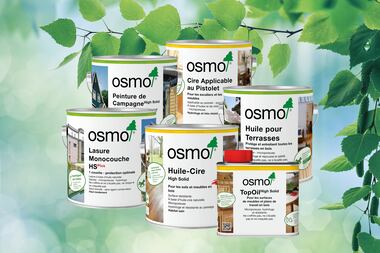 Certifié durable et sain pour l'habitat Les finitions Osmo pour des surfaces individuelles parfaitement protégées