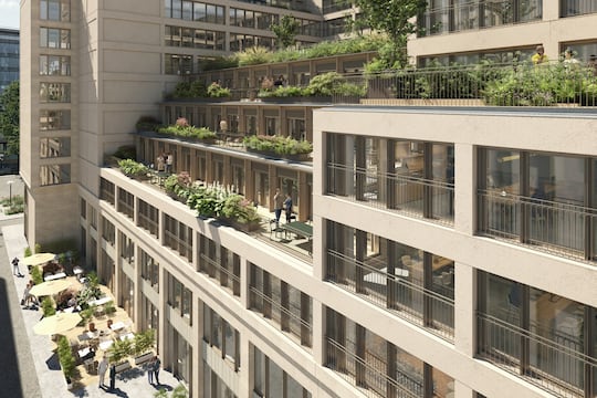 A Neuilly-sur-Seine, le chantier des Arches du Carreau s’illustre par sa grande échelle et ses surélévations en bois