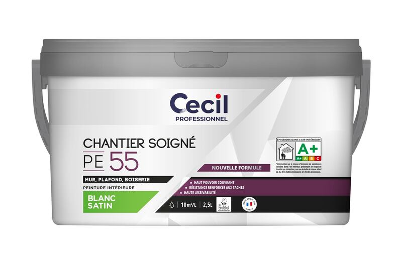 Nouvelle gamme de peintures blanches chez Cecil Professionnel