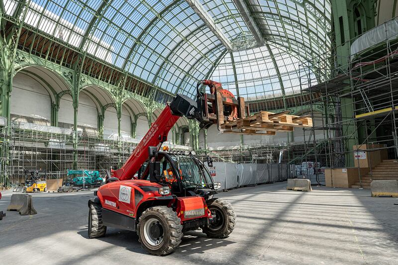 Louange sur le chantier du Grand Palais à Paris